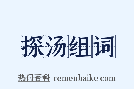 探汤组词是什么意思的图片